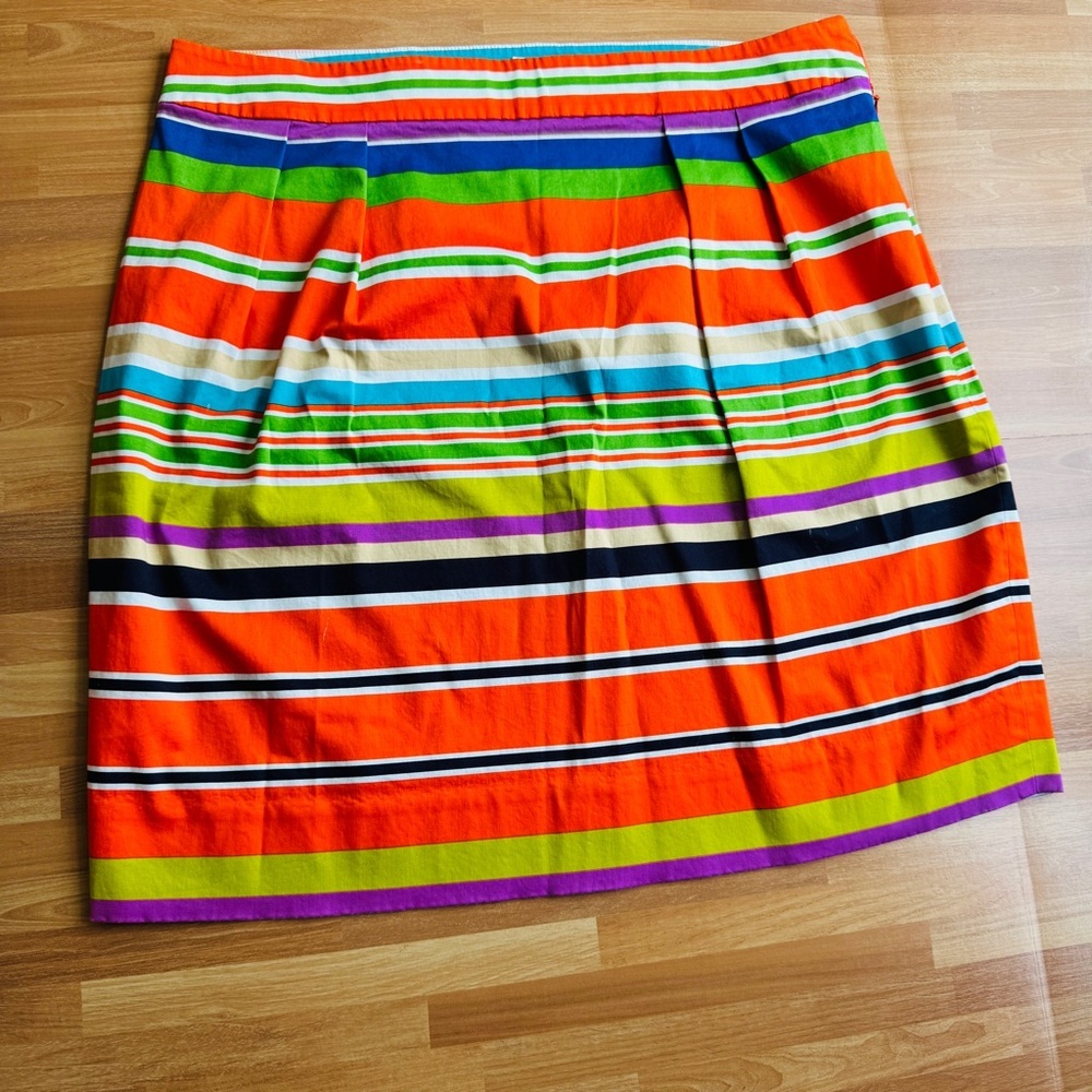 Kate spaded striped short skirt size 12 nwot